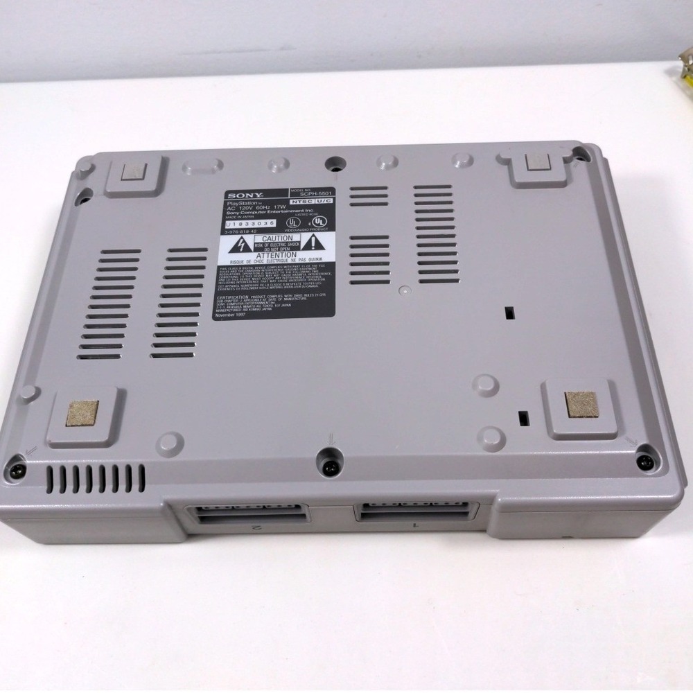 Sony PlayStation PS1 Console Bundle SCPH-5501 NTSC Gray VTG OEM Controller NYKO - Picture 8 of 13
